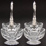 Lovely Antique French Sterling Silver Double Open Salt or Sweet Meat Serving Caddy