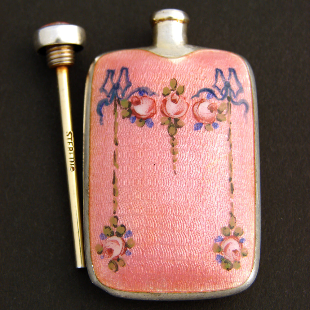 Collection of Tiny Perfume Bottle Miniature Needlepoint 