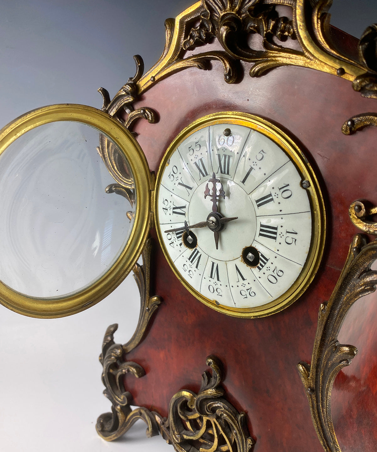 Tortise Shell Clock Fine Antique French 15