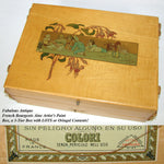 Antique French Bourgeois Aine Artist's Paint Box, 3-Tier with Watercolor Paints