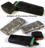 Superb 18th Century Shagreen Case, Etui, 4 Surgical Lancets and 1 Medical Tool, c.1780-1810
